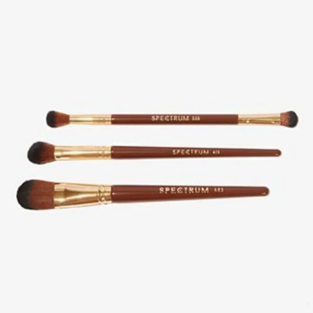Spectrum Collections Pantherine 3 Piece Eye and Face Makeup Brush Set